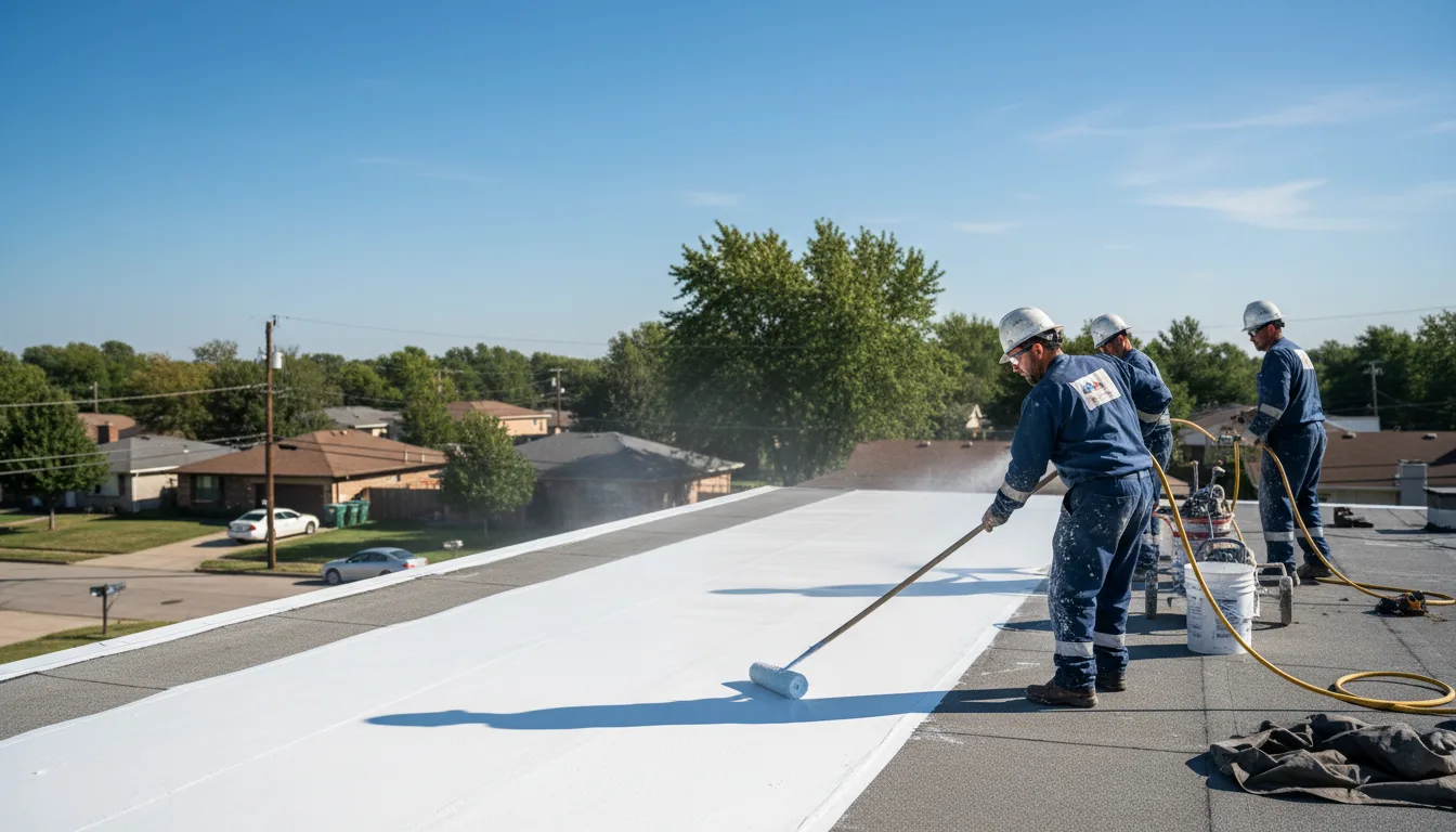 Commercial roof coating in Pleasant Plains, AR near me